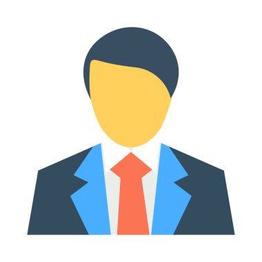 Erkek yüzünün bir vektör çizimi