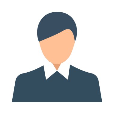 Erkek yüzünün bir vektör çizimi