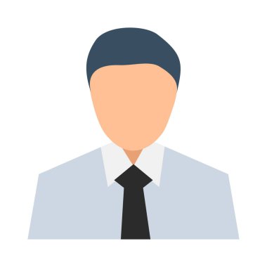 Erkek yüzünün bir vektör çizimi