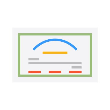 Bilimsel araçların vektör düzlüğü simgesi