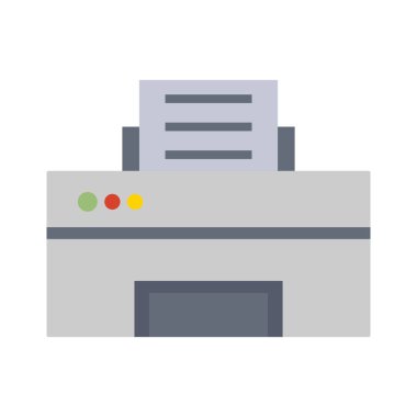 Yazıcının vektör düz simgesi