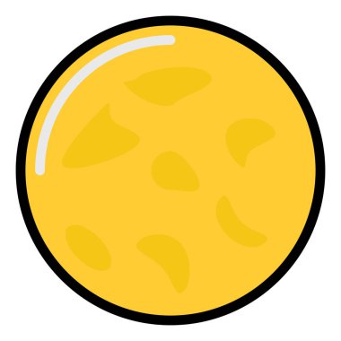 gezegen simgesi tasarımı, vektör illüstrasyonu 