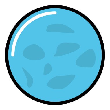 gezegen simgesi tasarımı, vektör illüstrasyonu 