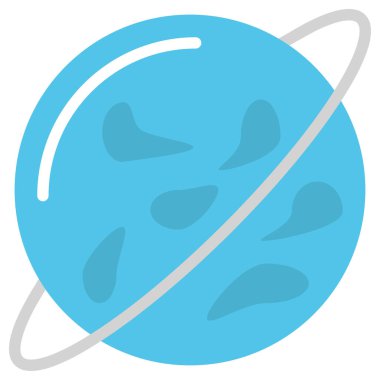 gezegen simgesi tasarımı, vektör illüstrasyonu 