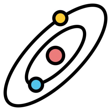 Güneş sistemi vektör illüstrasyonu