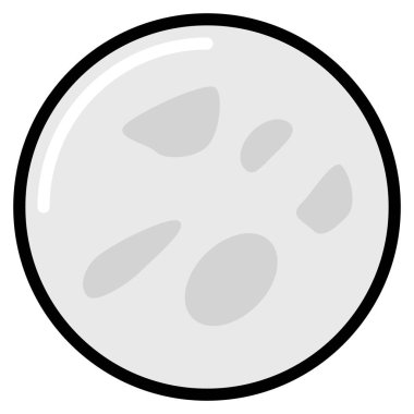 Kaotik benekli gezegen simge tasarımı, vektör illüstrasyonu 