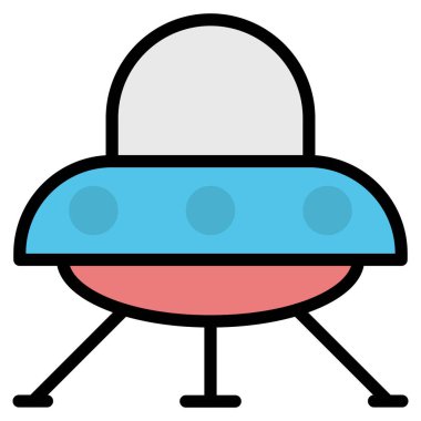 roket ikonu vektör illüstrasyonu