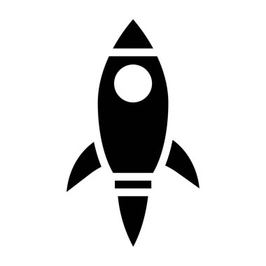 roket ikonu vektör illüstrasyonu