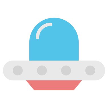 Uzay gemisinin vektör düz simgesi