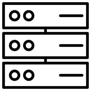 Sistem biriminin vektör düz simgesi
