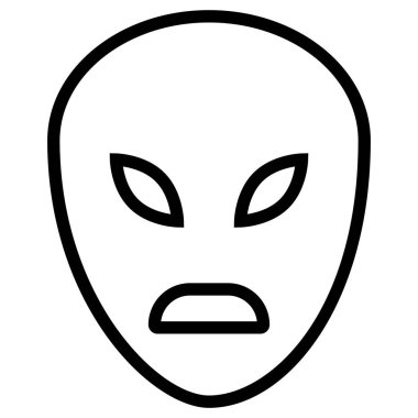 Yüz maskesinin vektör düzlüğü simgesi