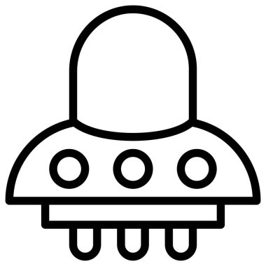 roket ikonu vektör illüstrasyonu