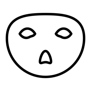 baş simge, vektör illüstrasyonu 