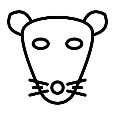 köpek başı simgesi, vektör illüstrasyonu 