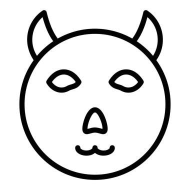 kedi başı simgesi, vektör illüstrasyonu 