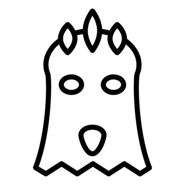 Hayalet simgesi, vektör illüstrasyonu 