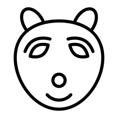 köpek başı simgesi, vektör illüstrasyonu 