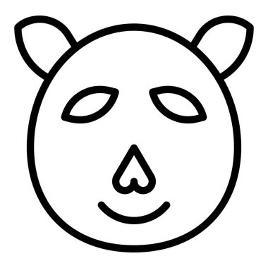 köpek başı simgesi, vektör illüstrasyonu 