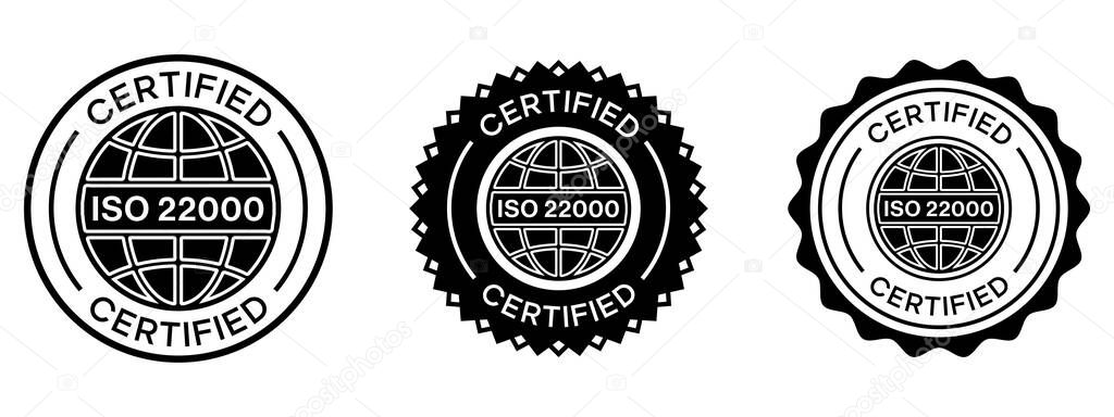 Certified ISO 22000 Certification Badges for Food Safety Management
