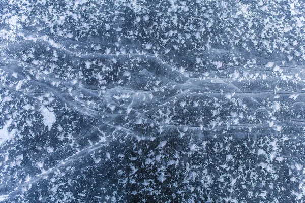 El hielo agrietado y la textura de nieve — Foto de Stock