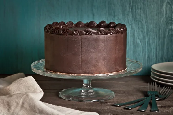 Bolo de chocolate — Fotografia de Stock