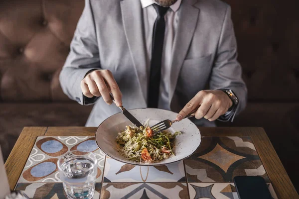 Ein Köstliches Essen Restaurant Nahaufnahme Eines Tellers Mit Modernen Lebensmitteln — Stockfoto