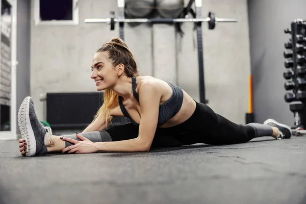Muscle Flexibility Hip Mobility Fit Woman Sportswear Good Body Shape —  Fotos de Stock