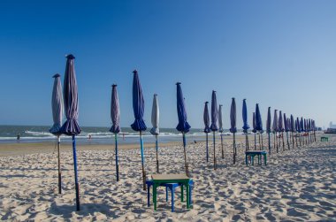 perspektif plaj şemsiye plajda