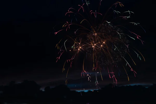 La demostración De los fuegos artificiales — Foto de Stock