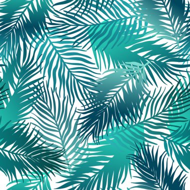tropikal yaprakları ile egzotik desen