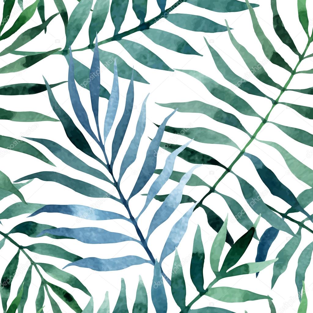 exotic pattern with tropical leaves