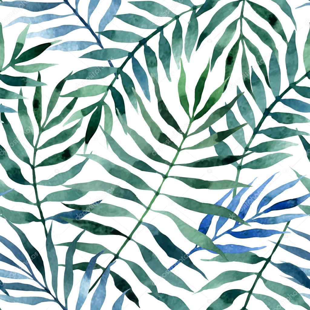 exotic pattern with tropical leaves