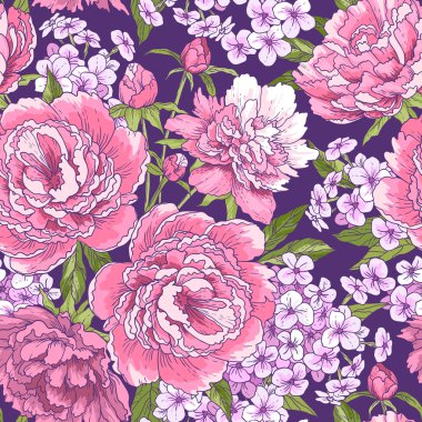 güzel sorunsuz çiçek desenli