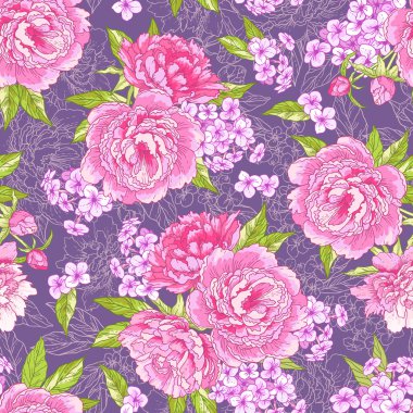 güzel sorunsuz çiçek desenli