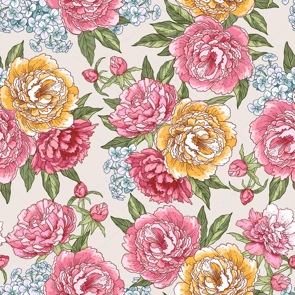 Beautiful seamless floral pattern