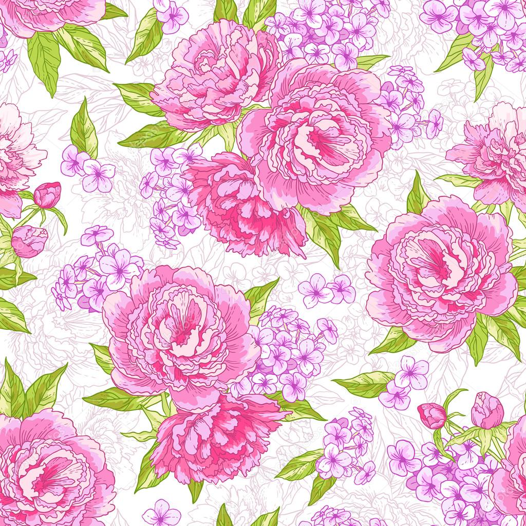 Beautiful seamless floral pattern