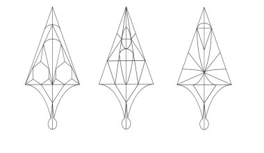 Oklar desenleri ile. İmleçler. Düz çizgileri stili