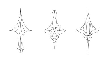 Oklar desenleri ile. İmleçler. Ark çizgileri stili.