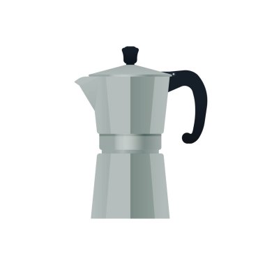 Alternatif Kahve İçme Yöntemleri Konsepti. Kahve makinesi. Gayzer Kahve Tenceresi.