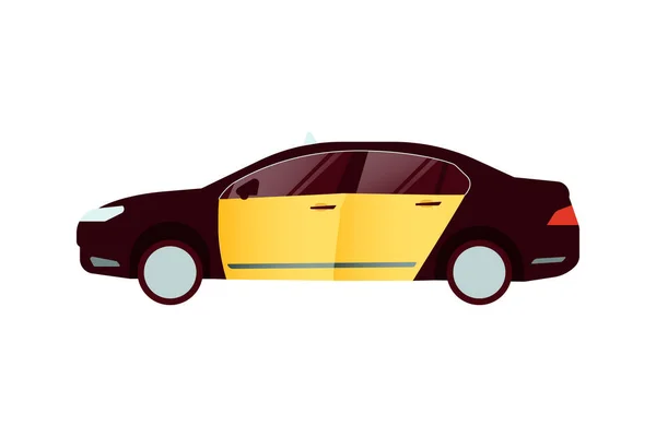 Такси Транспорт Современная Векторная Иллюстрация Плоском Стиле Шаблон Социальных Сетей — стоковый вектор