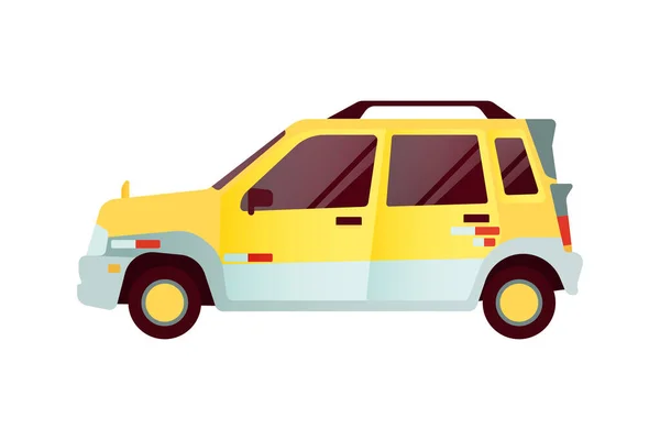 Taxi Vehicle Modern Flat Style Vector Illustration Social Media Template — Stock Vector