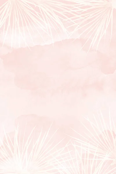 Рожевий Акварельний Фон Силуетом Голки Шаблон Прикраси Дизайну Ілюстрацій — стокове фото