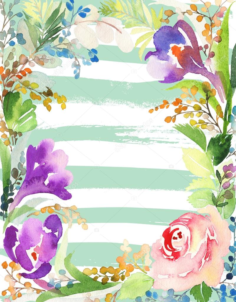 Biglietto di auguri con fiori. - Foto Stock: Foto ... Biglietto di auguri con fiori. - Foto Stock: Foto ...