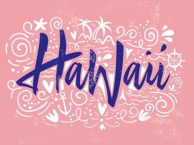 Yazdır T-shirt Hawaii için. 