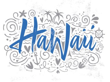 Yazdır T-shirt Hawaii için. 