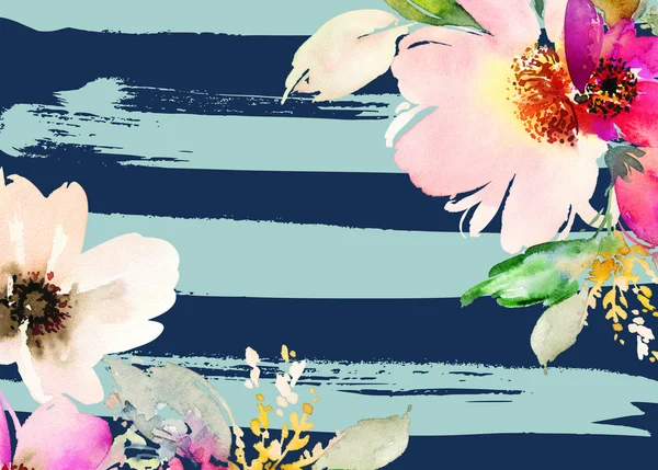 Çiçekli tebrik kartı