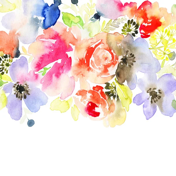 花グリーティングカード — ストック写真