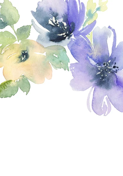 Çiçekli tebrik kartı