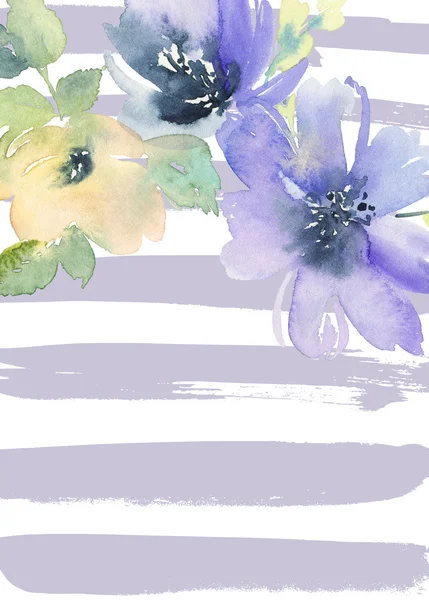 Çiçekli tebrik kartı