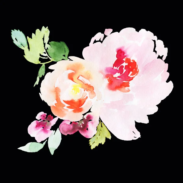 Blumen Aquarell Illustration — Stockfoto
